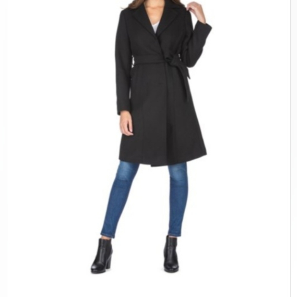 Haute Edition Womens 3X NEW long Belted Coat